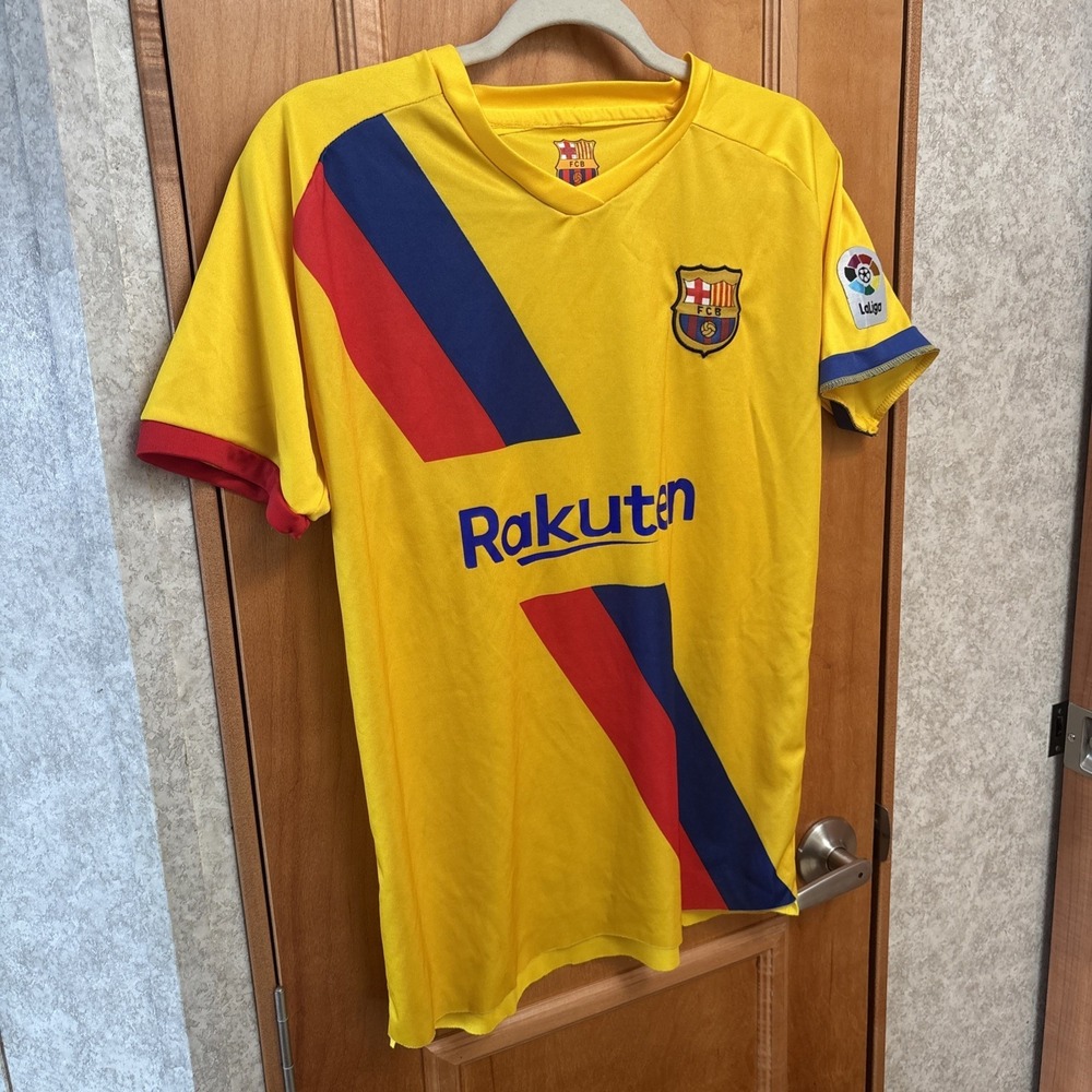 Rakuten LaLiga FC Barcelona FCB Soccer Football Jersey  XL Top Teen Blokecore‎